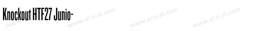 Knockout HTF27 Junio字体转换